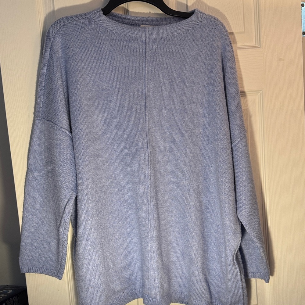 J. Jill Cozy Light Blue Sweater